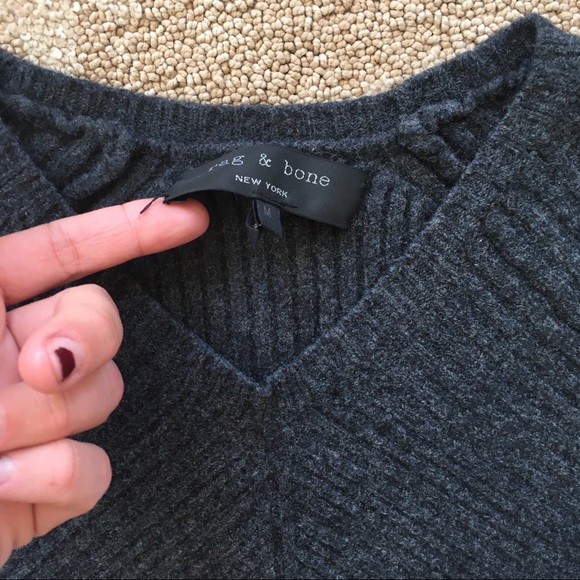 Rag and Bone Wool Knit Woven Short Sweater Dress - Picture 7 of 12